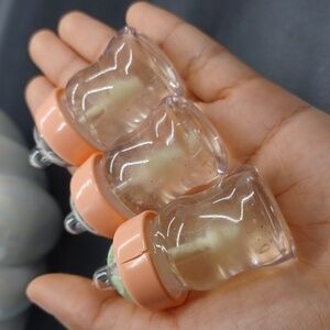 Set of Three Clear Baby Bottle Lipgloss